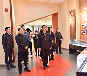 团市委领导参观华体(中国)精神主题展览馆